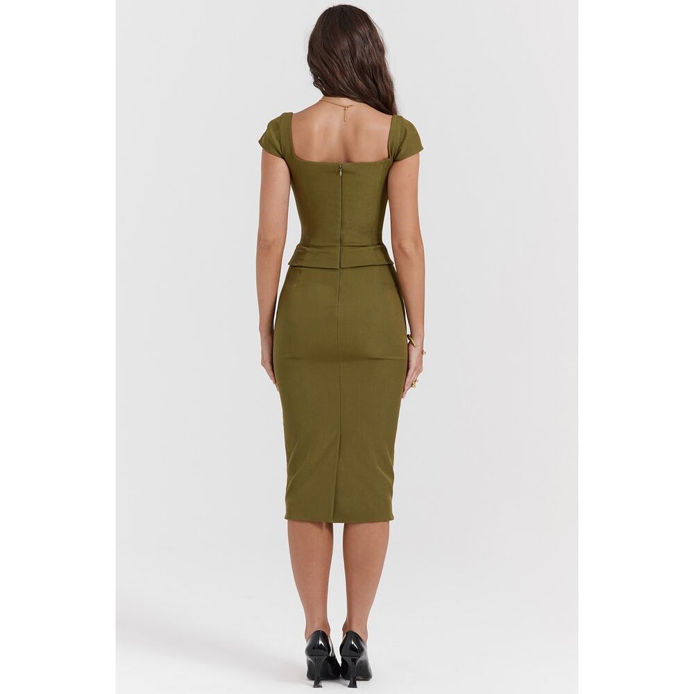 House of CB Khaki Midi Dress - Picture 4 of 4